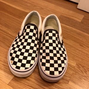 VANS SLIPON CHECKERED SLIP ONS